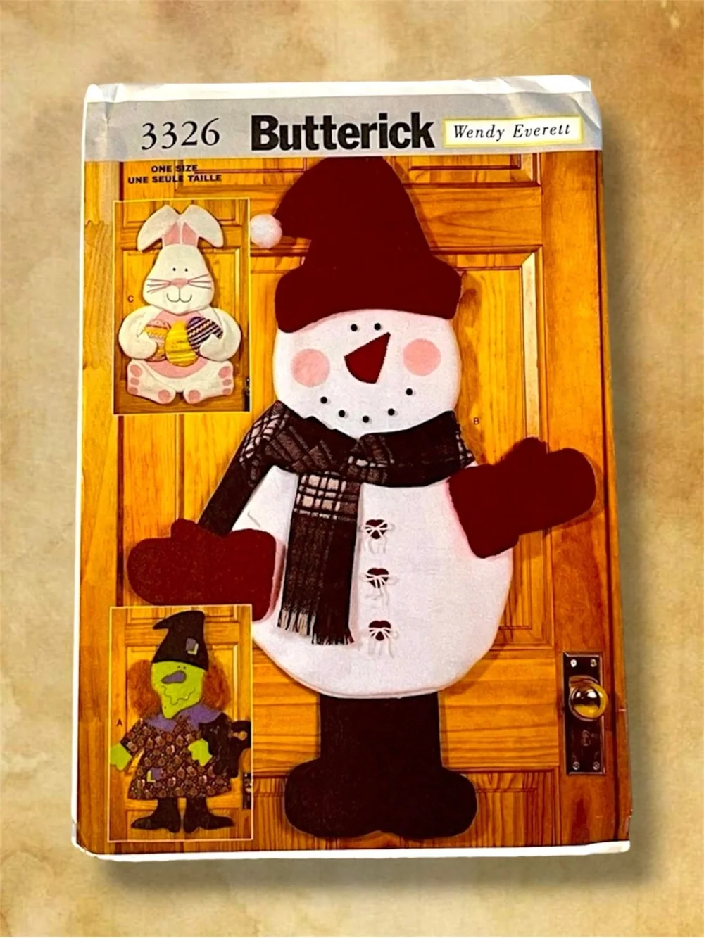 Lot of 3 Vintage Butterick Christmas Craft Patterns Uncut 1999–2001